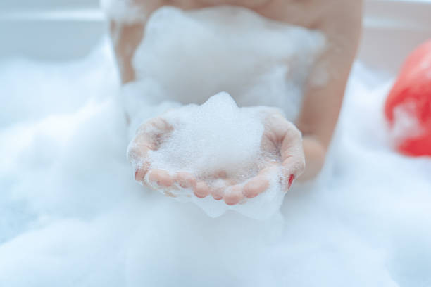 istock Woman taking a bath in hot tub 1326140668