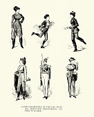 istock Vintage cartoon, Fashions for after women's emancipation,, 19th Century Victorian  humour 1326141236