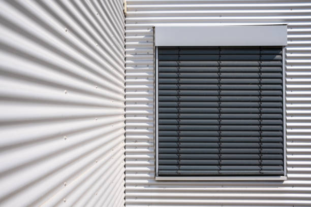 Window with closed blinds