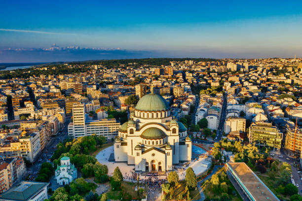 templo saint sava - belgrade churches - fotografias e filmes do acervo