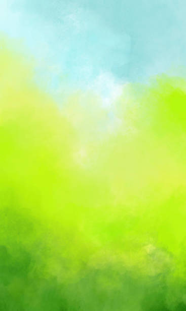 istock Watercolor Background of Abstract Nature - Summer Spring Day 1326145524