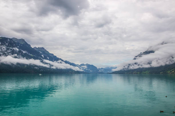 istock Mountain lake in Swiss Alps 1326148662