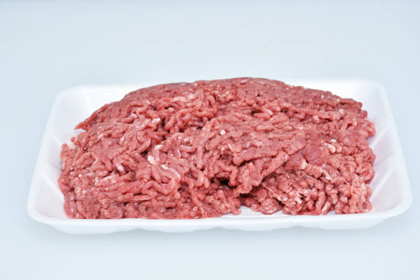 istock lamb boneless meat mince in plate on white background,organic raw mutton 1326159100