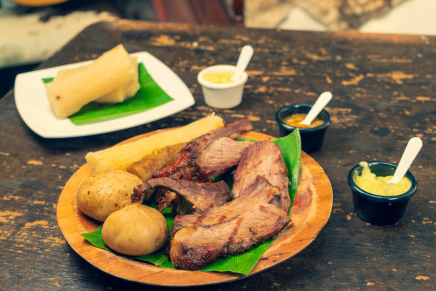 istock Roasted meat to the llanera 1326160219