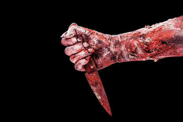 istock zombies or monsters hand attacking, attack or nightmare concept, isolated black background 1326165391
