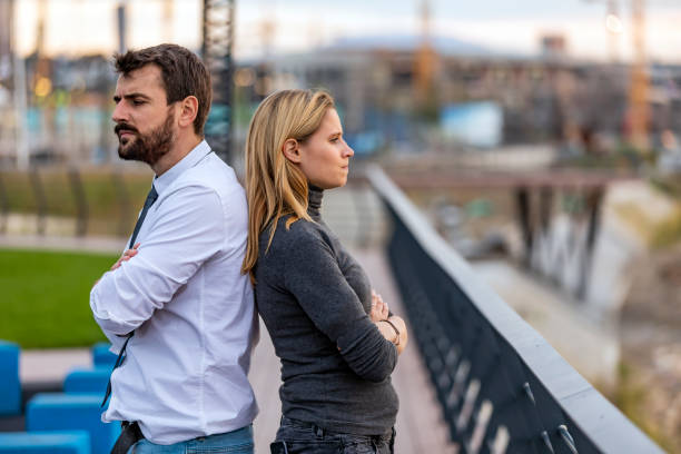 istock Young Woman is Arguing with his Boyfriend and Trying to Solve Problems 1326173467