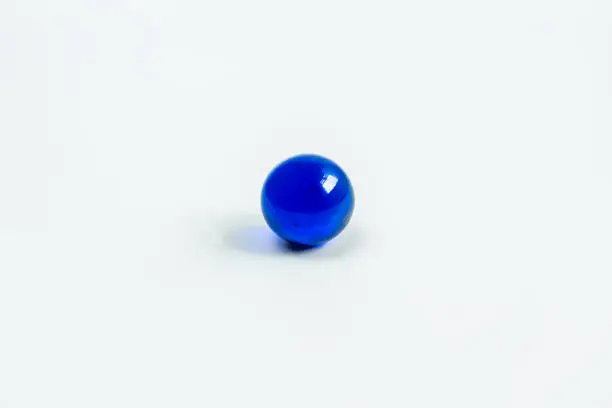 Blue Ball  on a White background.