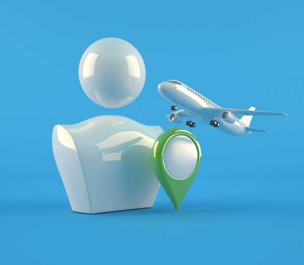 istock 3d Person with pointer - Travel concept 1326178027