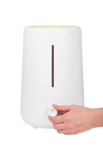 istock Air humidifier isolated on white background 1326178989