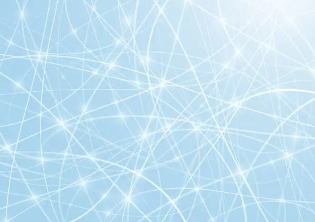 Vector illustration of Light blue data network background