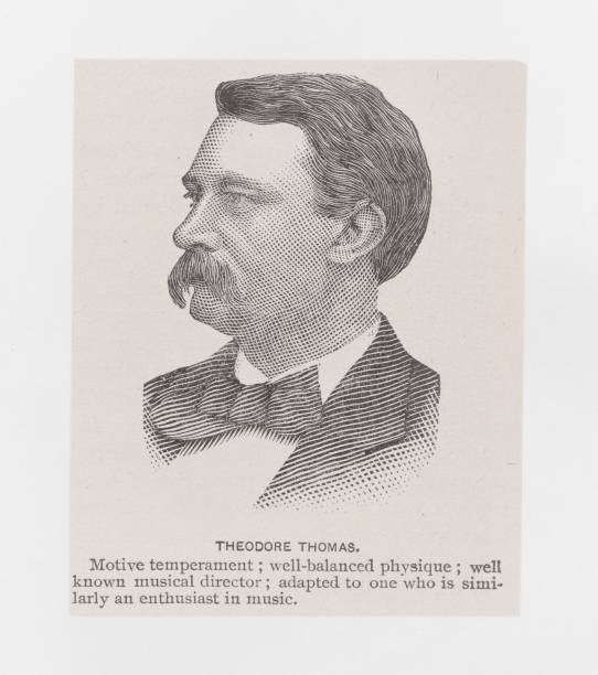 Portrait of Theodore Thomas, conductor and violinist, born
October 11, 1835, in Germany and died January 4, 1905, in Chicago, Illinois. Illustration published in Royal Manual by Henry Davenport Northrop (The Dallas Book Publishing Co.: Dallas, Texas) in 1891.