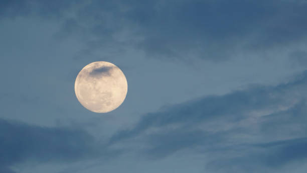 istock A beautiful full moon is a lunar phase that occurs when the moon is fully illuminated when viewed from the Earth at night. 1326192014