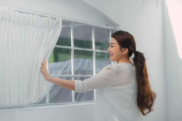 istock Woman feeling happy fresh and smile relax 1326193897