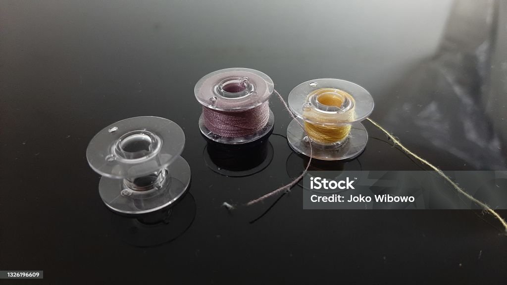 Sewing Thread Reel Machine A Lifeboat Thread Reel Is A Tool In A Sewing Machine Stock Photo ...