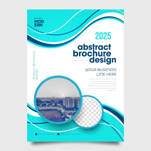 Vector illustration of Brochure Flyer Template Layout Background Design. booklet, leaflet, corporate business annual report layout