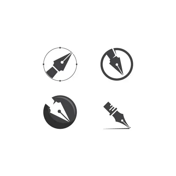 Vector illustration of Pen logo illustration