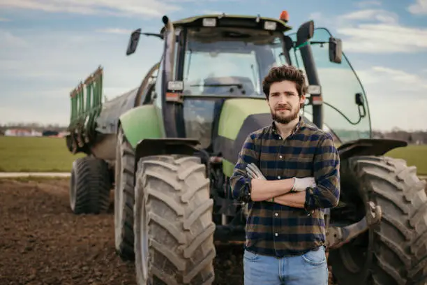 Photo of Portrait of a young farmer