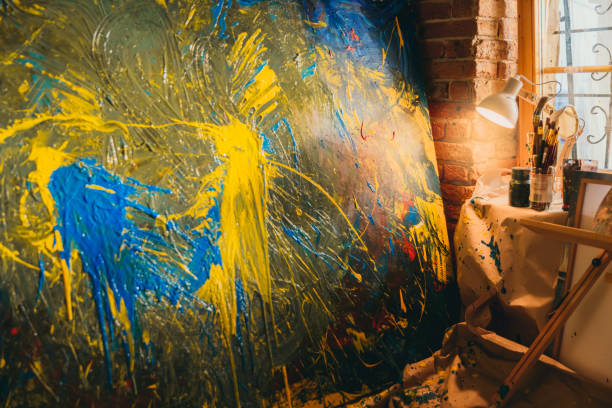 Close up of artwork