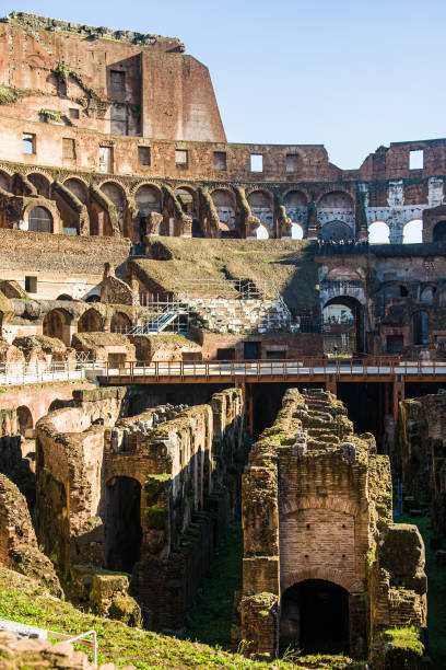 istock Colosseum in Italy set against a blue sky 1326215542