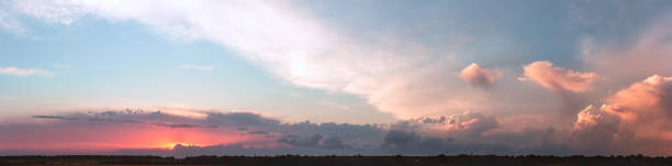 istock Colorful cloudy sky at sunset. Gradient color. Sky texture, abstract nature background 1326215593