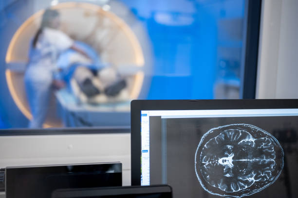 istock MRI of head scan on computer screen in the control room 1326226042
