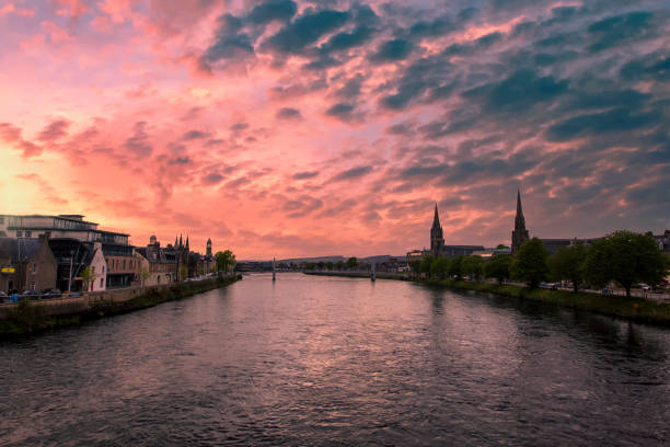 istock Sunset over the River Ness in Inverness, Scottish Highlands, UK 1326229424