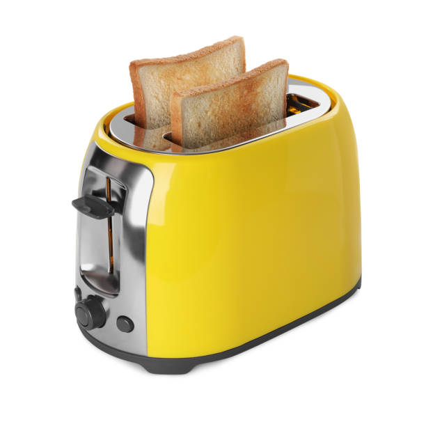 istock Electric toaster with bread slices isolated on white 1326235974