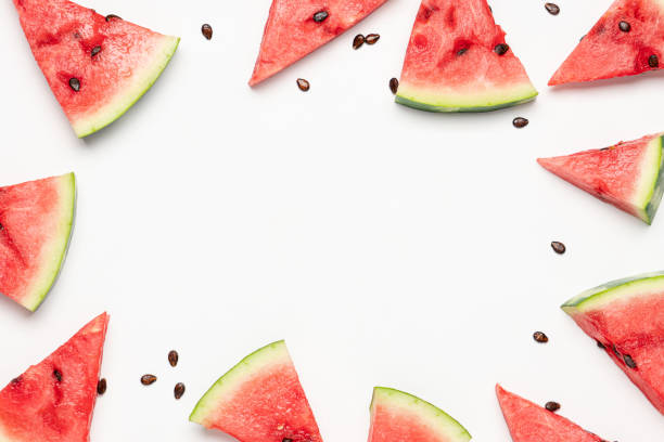 istock Slices of ripe watermelon 1326236004