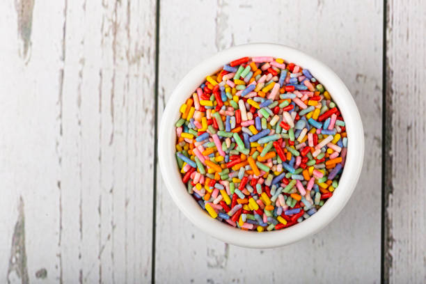 istock Sugar sprinkle. Colorful confectionery for cake decoration. 1326238081
