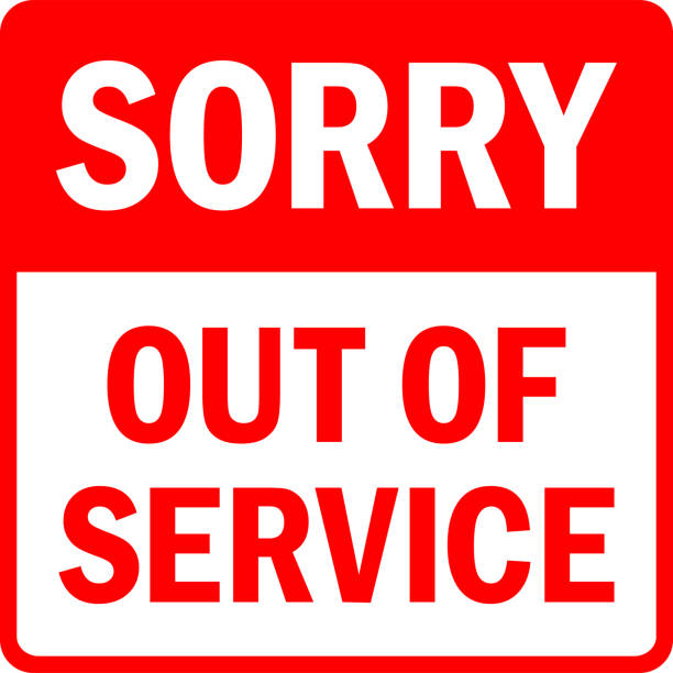 istock Sorry out of service sign. 1326239060
