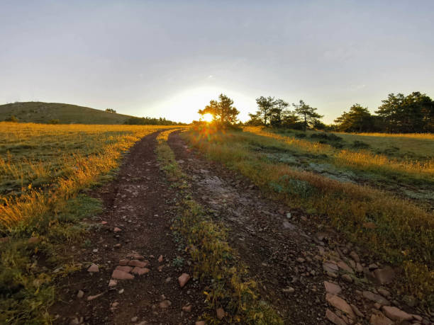 istock Sun rays. sunrise on the mountain. Light, hope, new day 1326240439