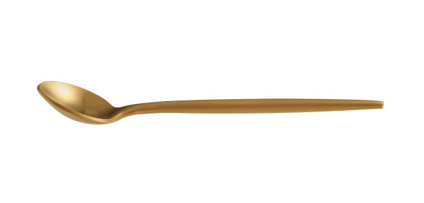 istock golden tea spoon isolated on a white background 1326250825