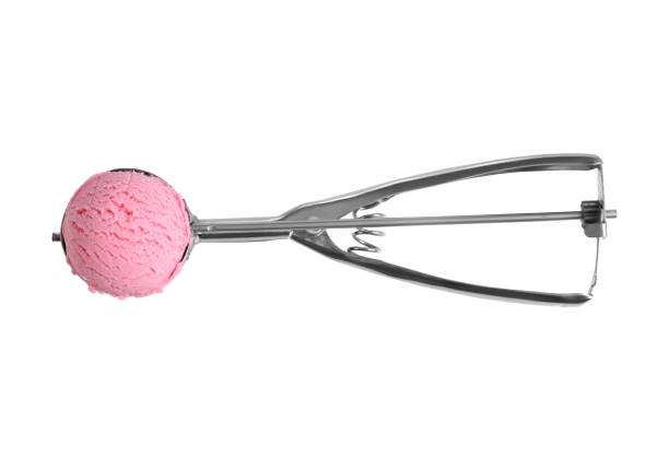 istock Ice cream scoop isolated on white background 1326250855