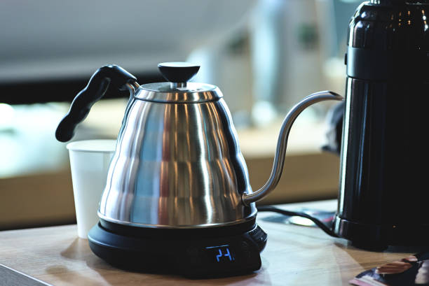 istock Electric kettle for brewing coffee with a long spout 1326251105