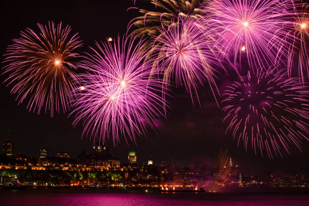 Fireworks Over the City and River