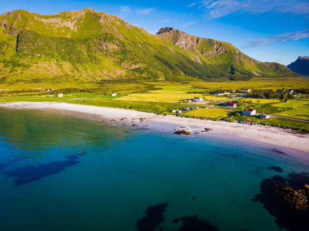 istock Seascape in Gimsoysand, Lofoten islands, Norway 1326257372