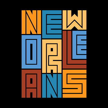 New Orleans Template for poster, print, banner, flyer.