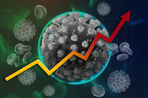 istock New High up wave Coronaviruses 3d illustrate ontain a positive-sense, single-stranded RNA genome. Illustate infected inside cell human 1326261997