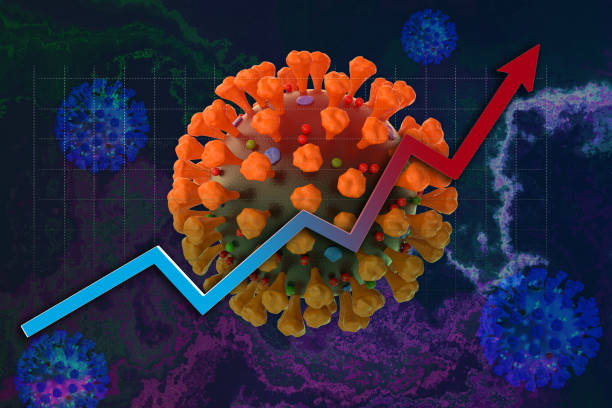istock New High up wave Coronaviruses 3d illustrate ontain a positive-sense, single-stranded RNA genome. Illustate infected inside cell human 1326261999