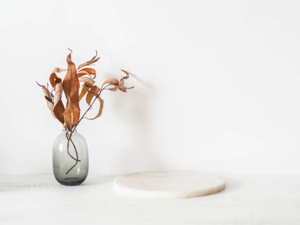 istock White marble round podium on white background, platform for product display and decoration. 1326272997