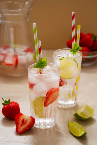 istock Cocktails with fruits and berries. Summer cold refreshing fruit drink. 1326273390