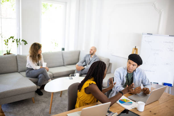 istock Business coworkers working at modern office 1326281417