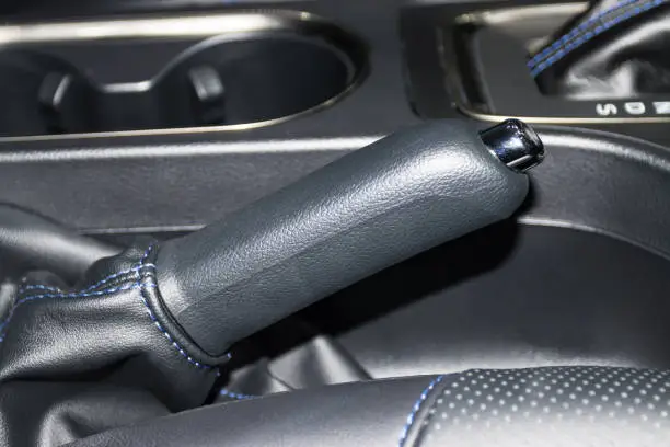 the hand brake in-car part of automotive brake systems for safety.