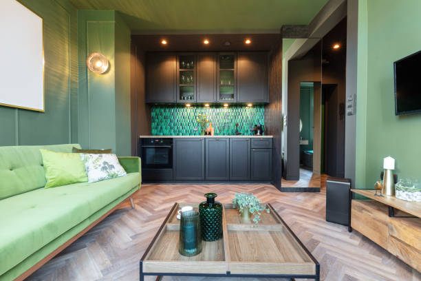 istock Interior design of small elegant apartment, home staging 1326292508