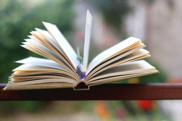 istock Book and Lavender Flower 1326300266