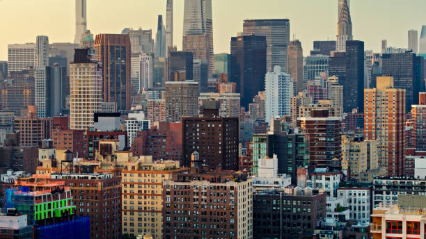 istock Manhattan at Dusk - Aerial 1326302189