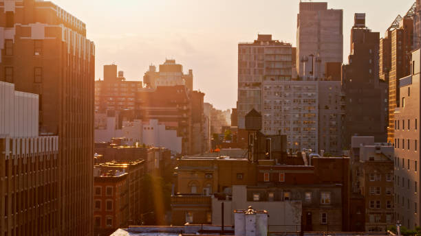 istock Evening Sunlight Between East Village Buildings 1326302194