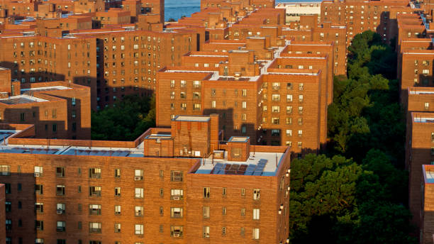 istock Stuytown, Manhattan at Dusk - Aerial 1326302199