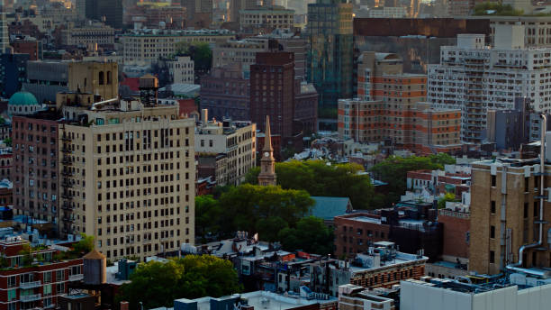 istock Manhattan Buildings in Shadow at Dusk 1326302223