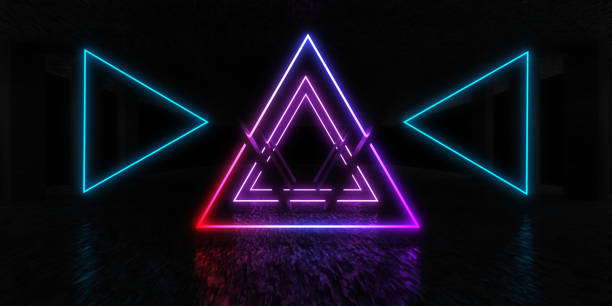 istock 3D abstract background with neon lights. neon tunnel .space construction . .3d illustration 1326303871
